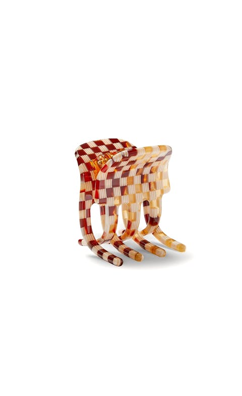 Mini Claw in Tortoise Checker