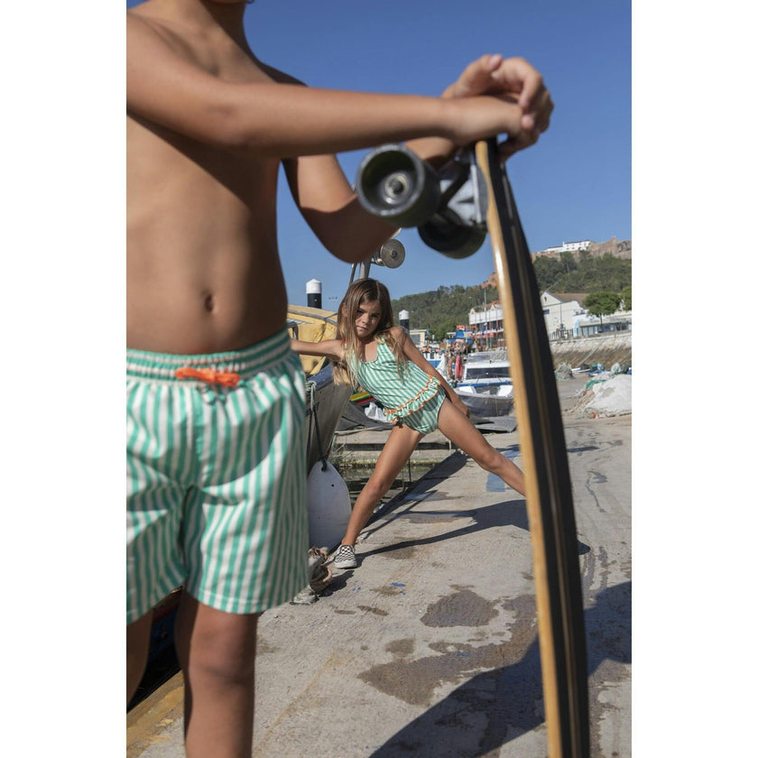 Pop stripes classic swim shorts