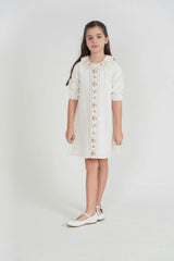 Cotton Embroidered Dress