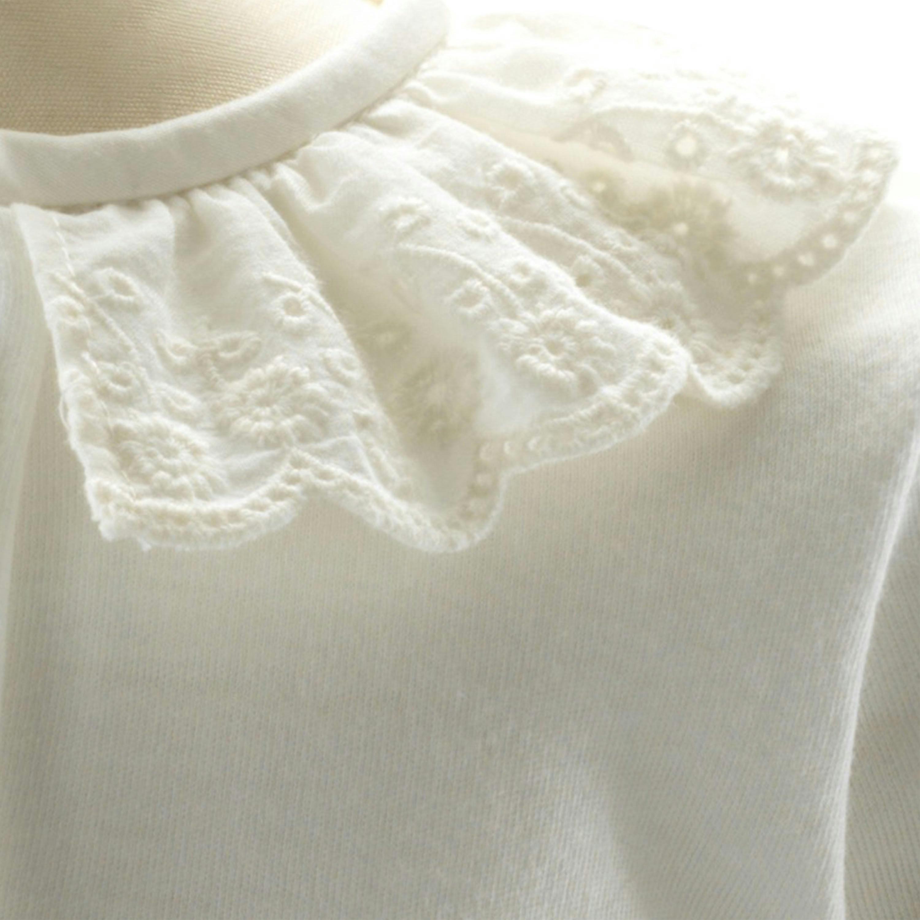 Broderie Collar Babygro