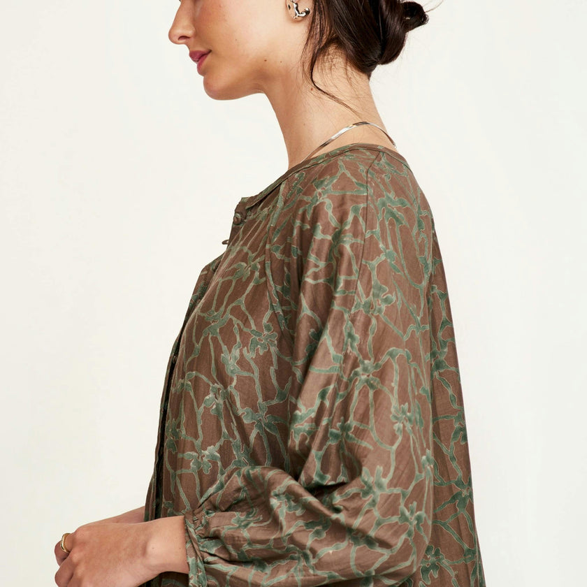 Somerset Dress in Molten Kudzu