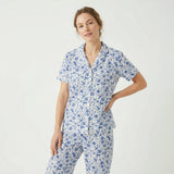 Porcelain Vine Short Sleeve & Pants Bamboo Women's Pajama Set