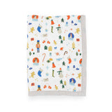 Cotton Muslin Baby Quilt - Christmas Time