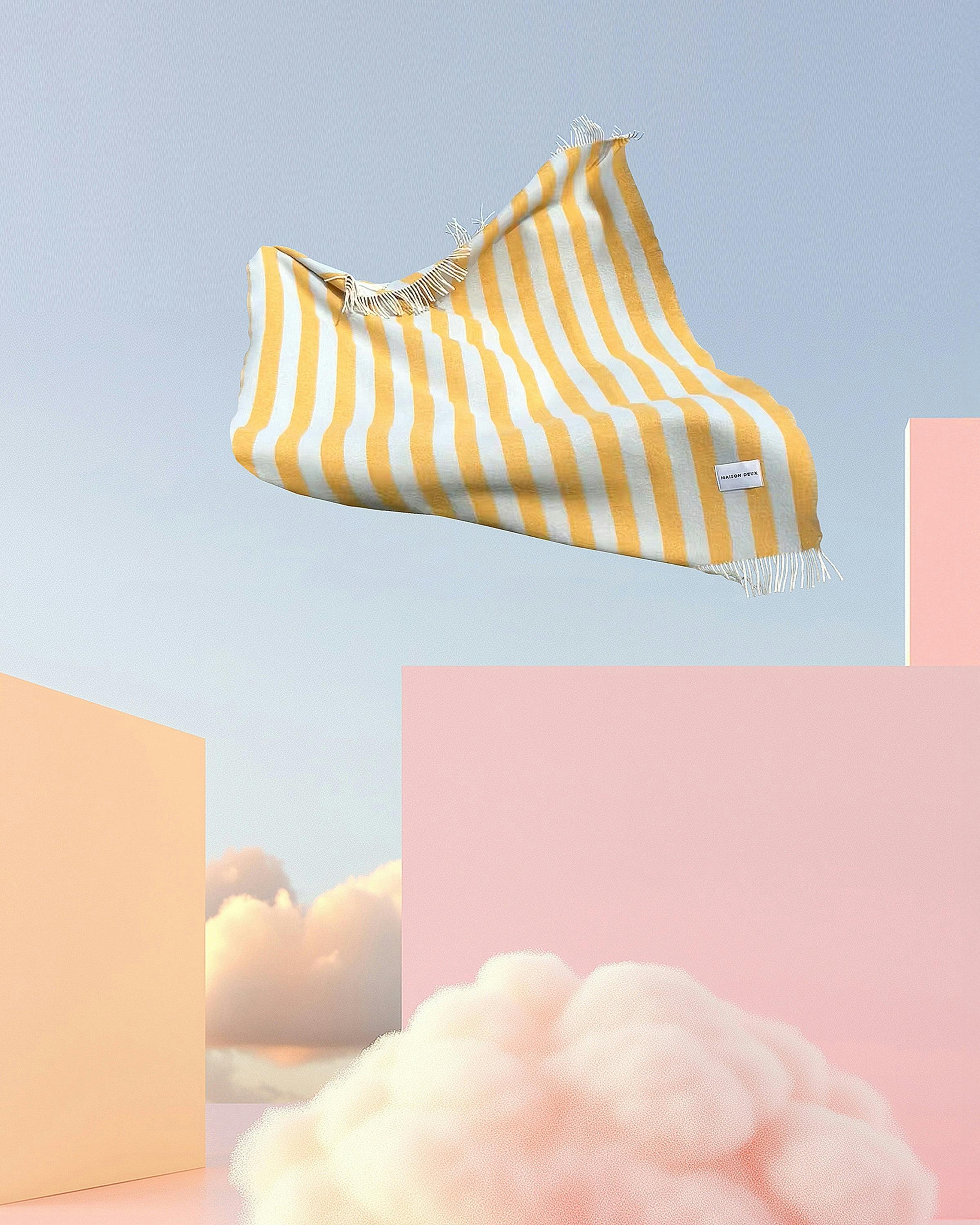 Blanket CANDY WRAP Ice Blue / Honey 4.25 x 6.5ft