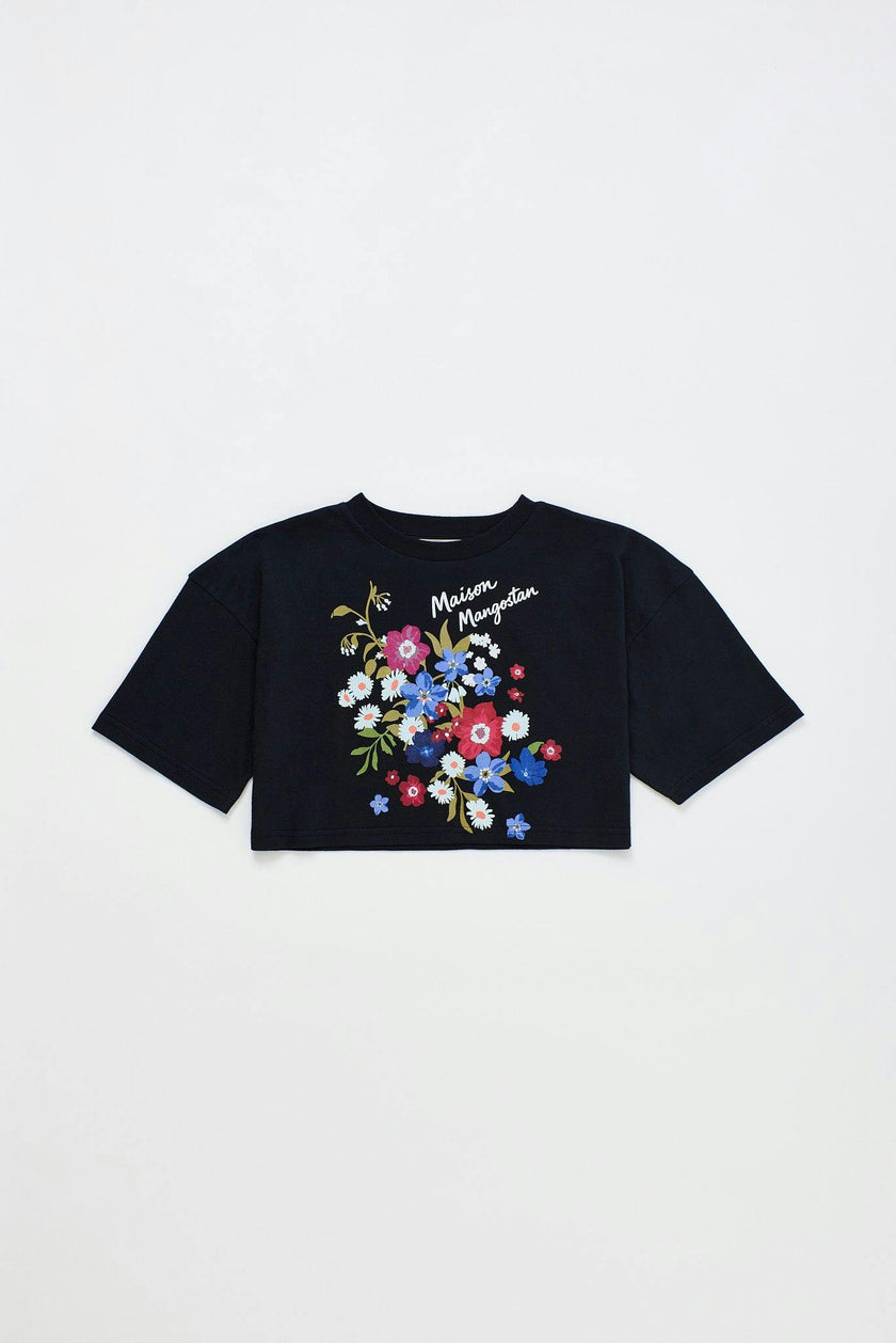 FLORECITAS T-SHIRT BLACK