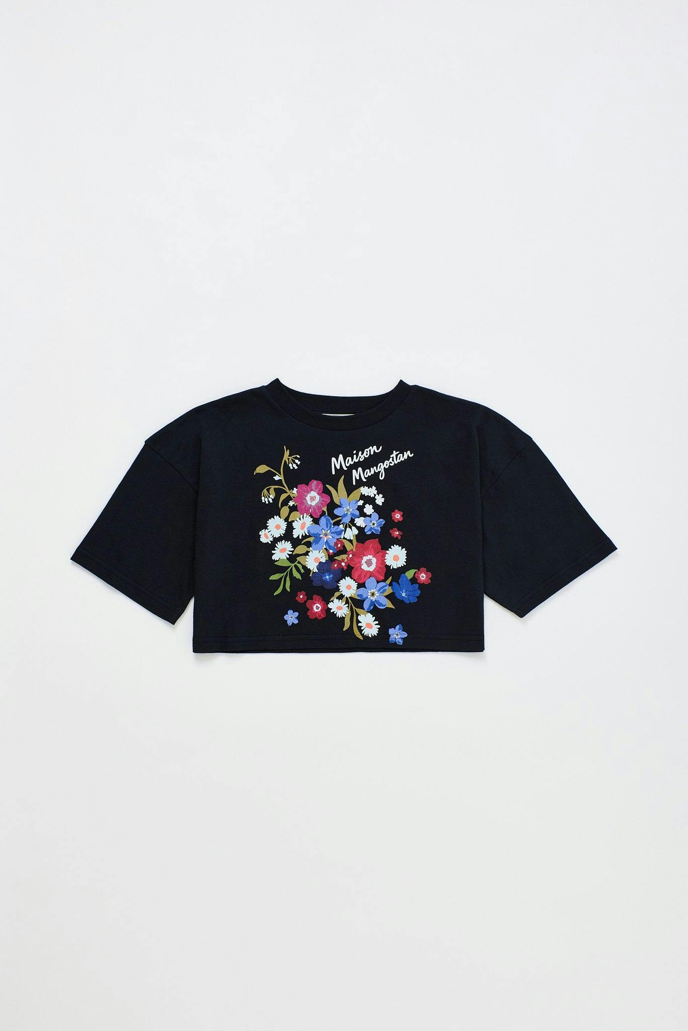 FLORECITAS T-SHIRT BLACK