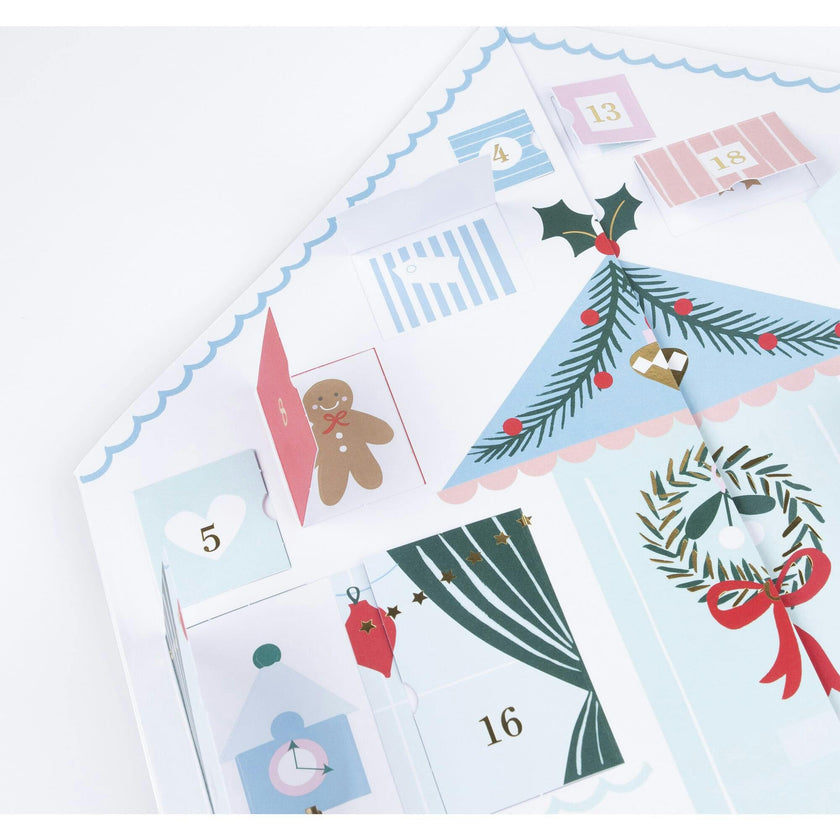 Santa'S Cabin Sticker Advent Calendar