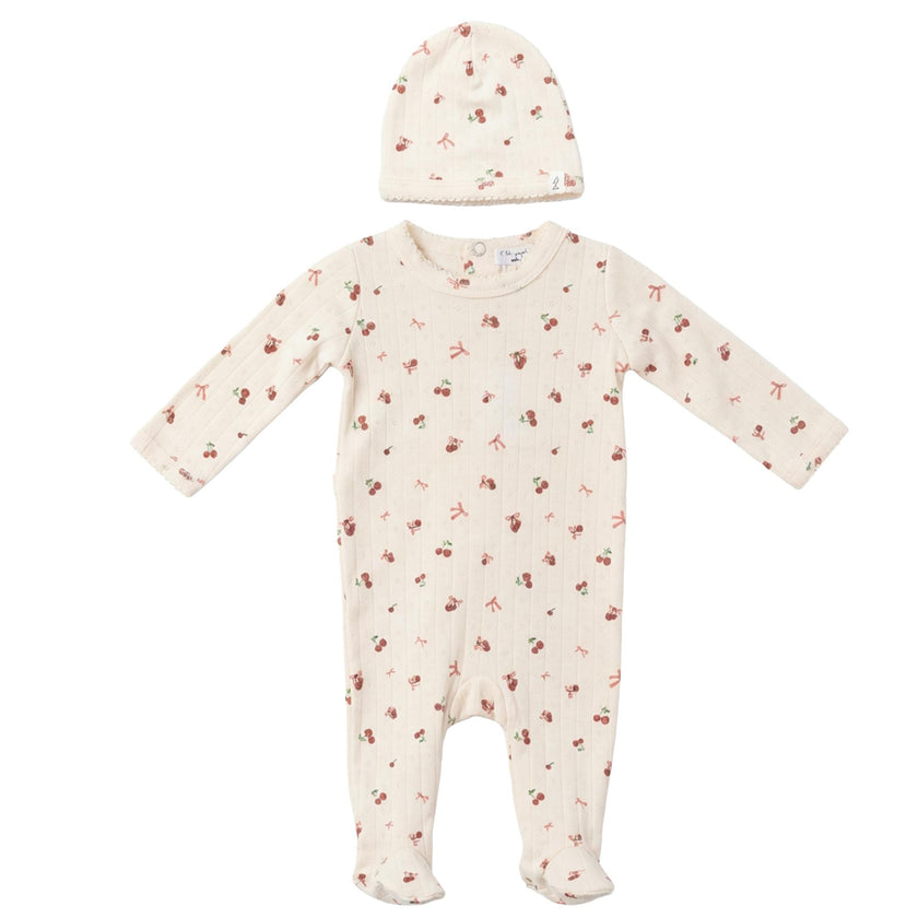 Cherry Pointelle Onesie