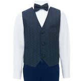 Blue Ezio Vest Outfit Set