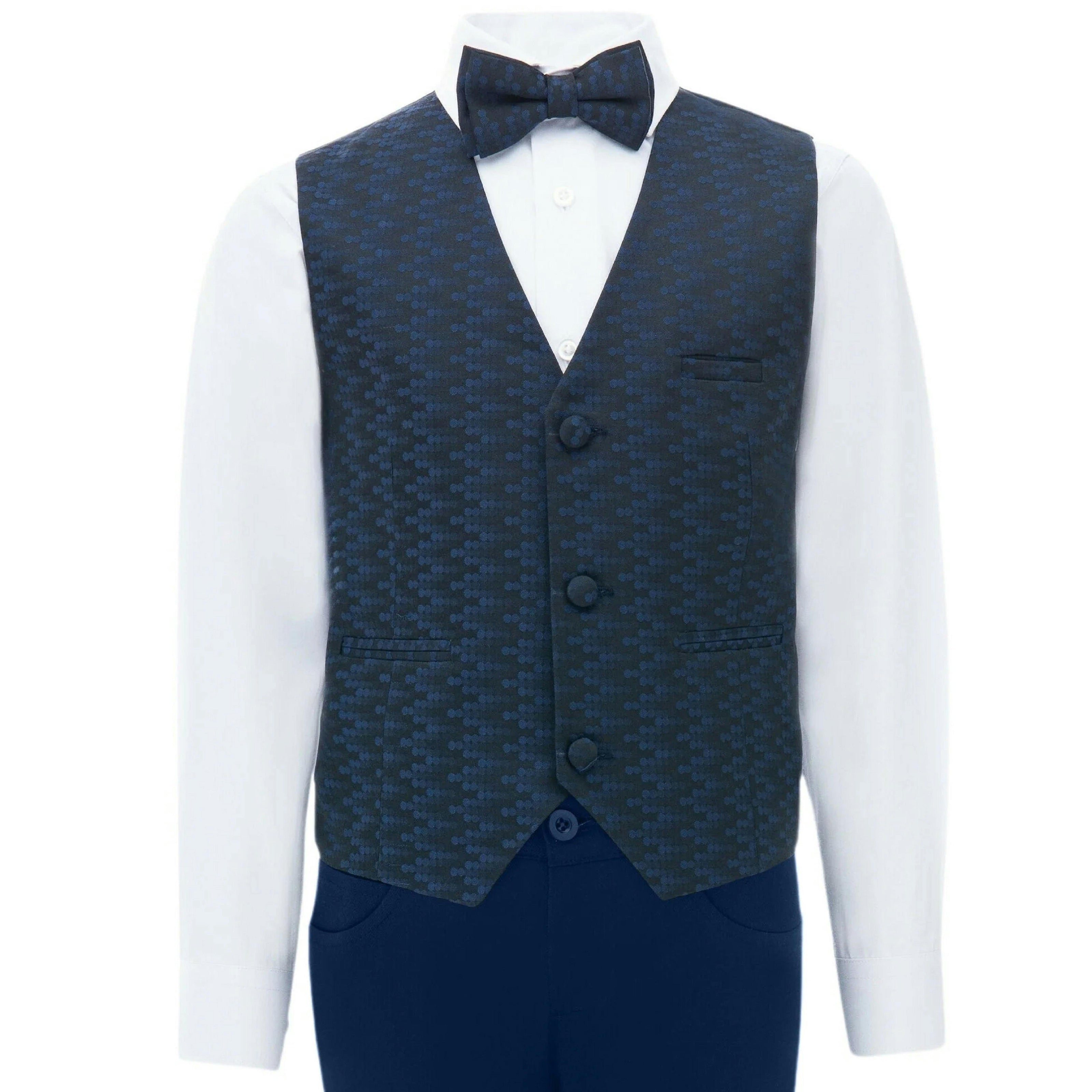 Blue Ezio Vest Outfit Set