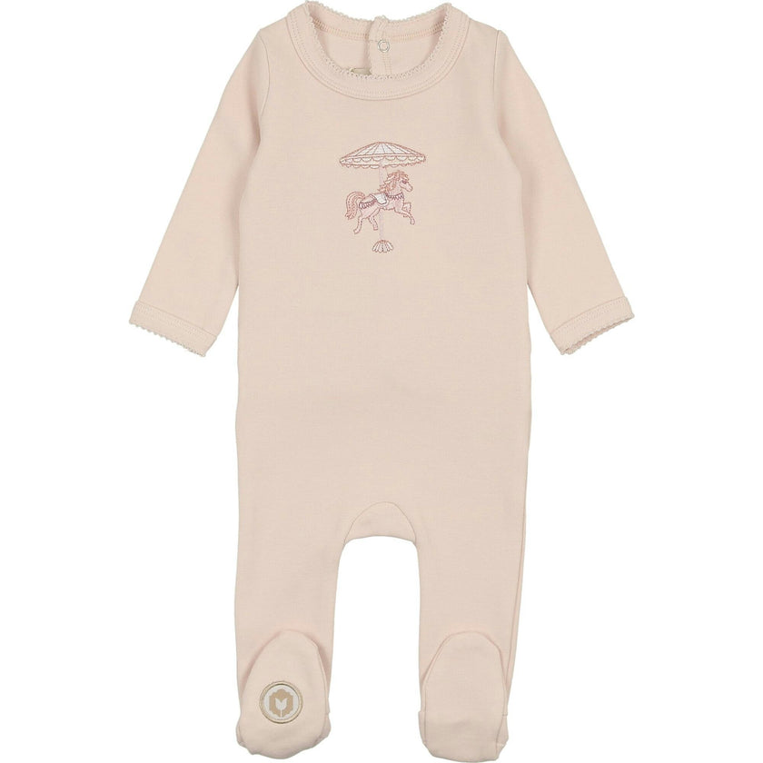 Prancing Footie Barely Pink