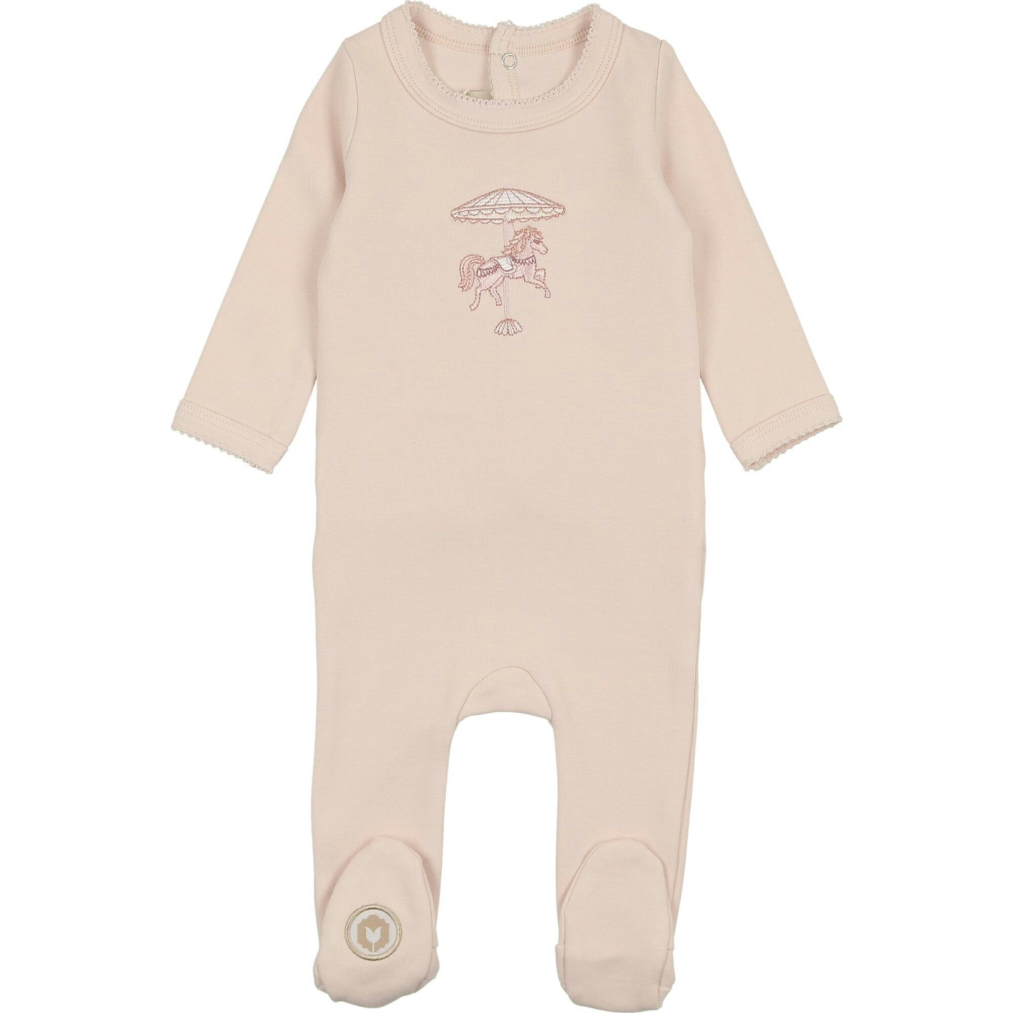 Prancing Footie Barely Pink