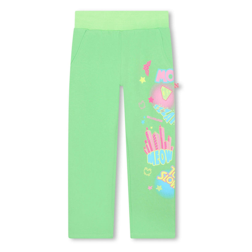 Green Comic Graphic Sweatpants