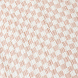 Organic Buttoned Jumpsuit - Brick Checks