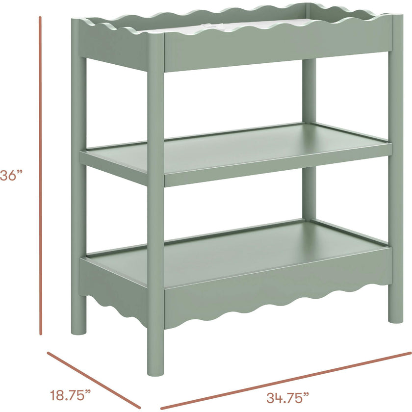 Swell Changing Table in Light Sage
