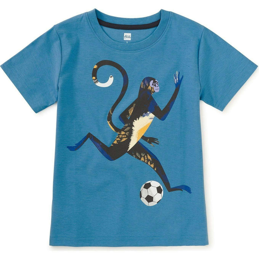 Soccer Graphic Tee, Blue