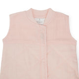 Cotton Muslin Quilted Sleep Bag - Light Pink
