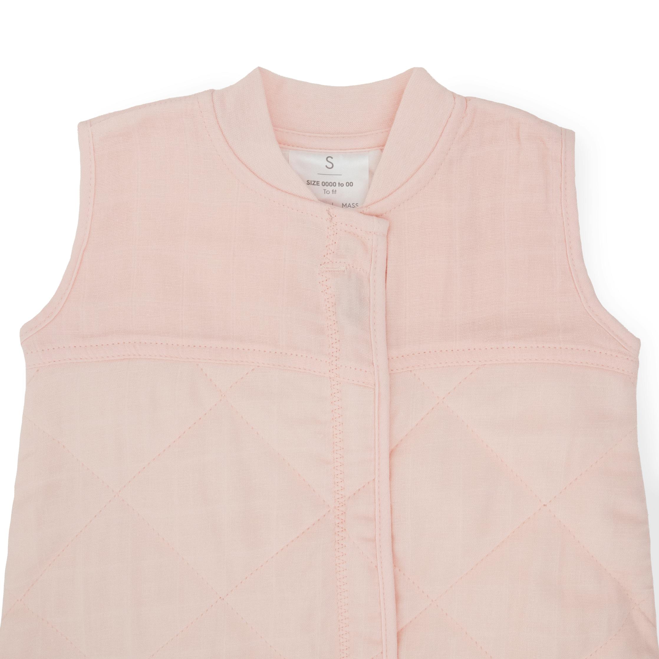 Cotton Muslin Quilted Sleep Bag - Light Pink