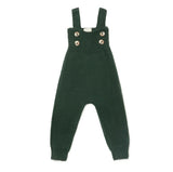 Acorn Ribbed Bib Buttoned Strap Cuffed Ankle Jumper