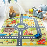 Kids Playhouse Journey Rug, Green