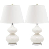 Set of 2 Eva Double Gourd Glass Lamps