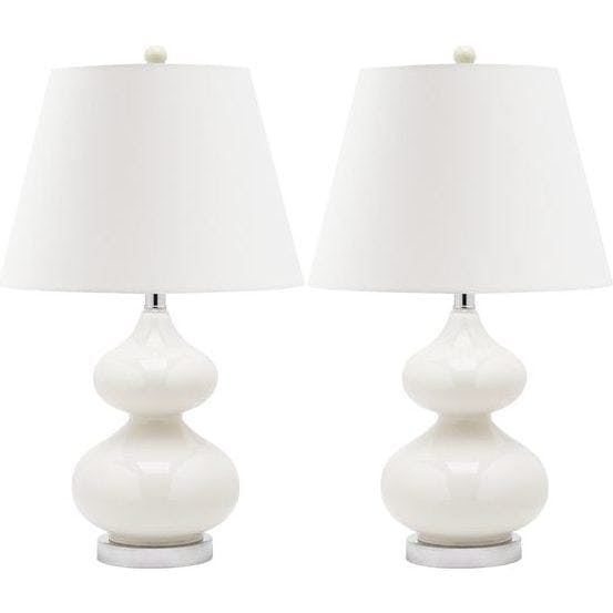 Set of 2 Eva Double Gourd Glass Lamps