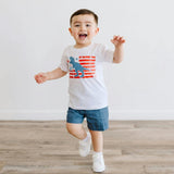 All American Dino Short Sleeve T-Shirt - White