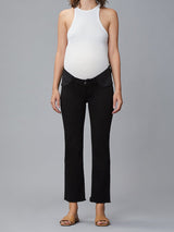 Patti Straight Maternity Vintage Jeans | Black Peached Raw
