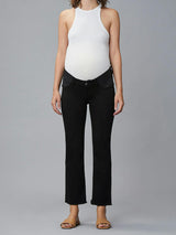 Patti Straight Maternity Vintage Jeans | Black Peached Raw