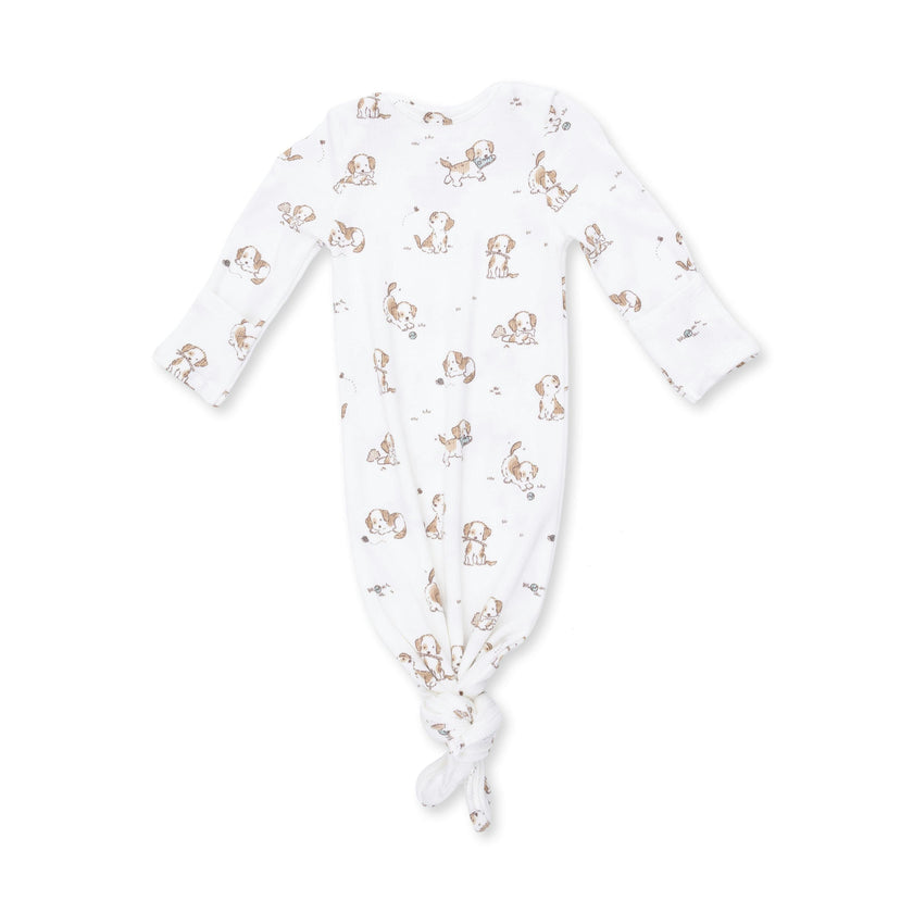 Explorer Puppy Blue - Knotted Gown and Beanie Hat