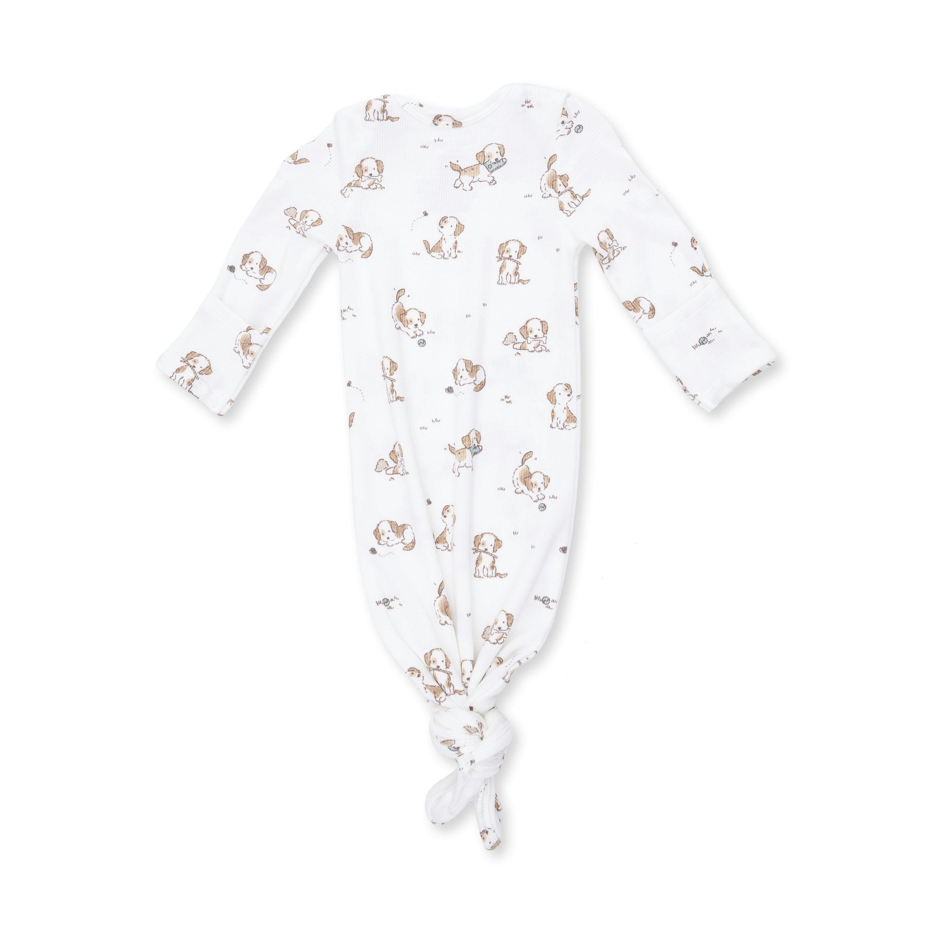 Explorer Puppy Blue - Knotted Gown and Beanie Hat