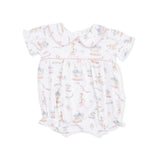 Carousel with Bows - Classic Puff Sleeve Babydoll Bubble