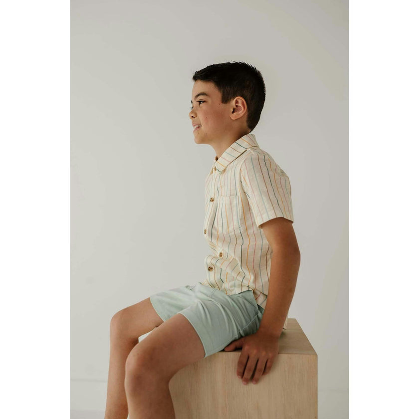 Boy's Collar Button Shirt