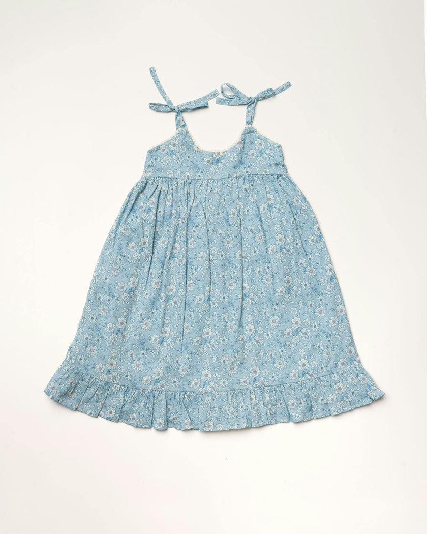 Alena dress - Tonal Floral Blue print