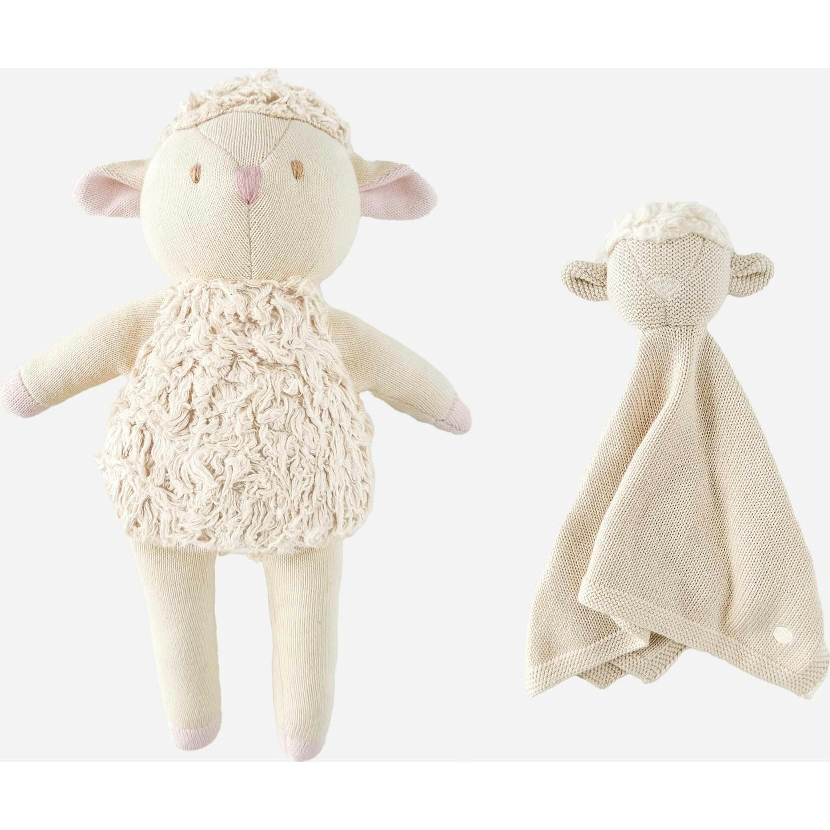 Lamb Plush and Lamb Lovey Set