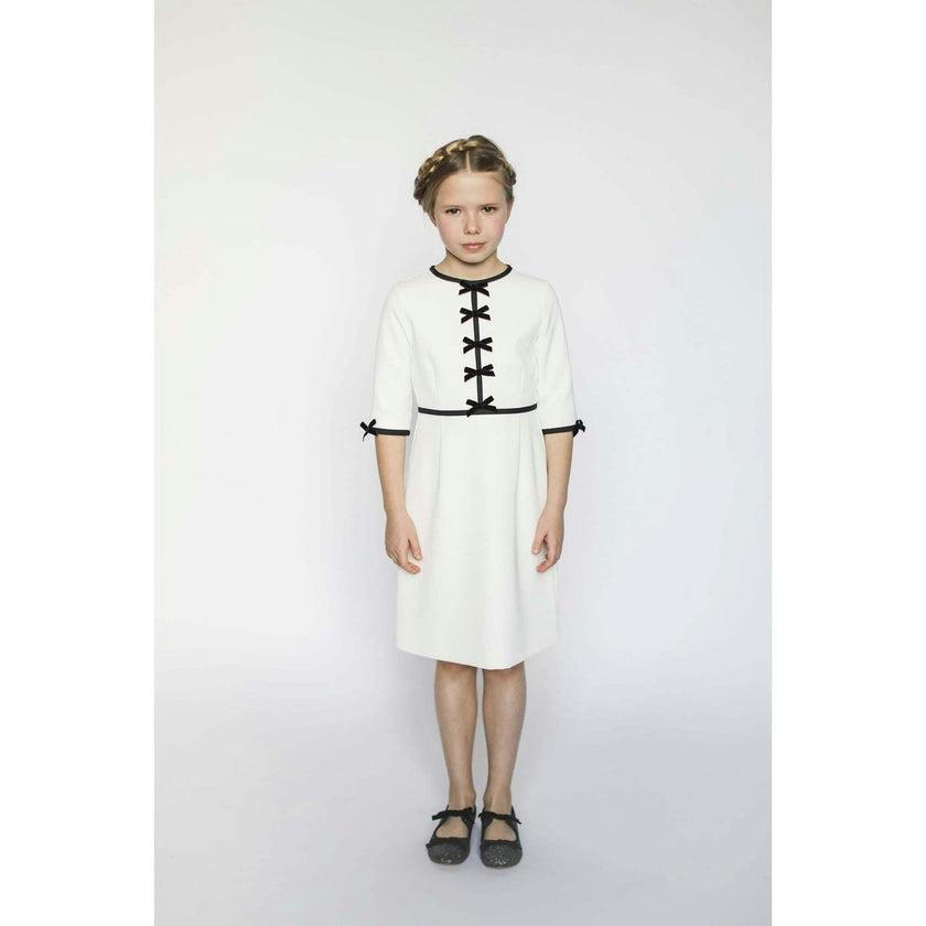 Anais bow dress (ivory)