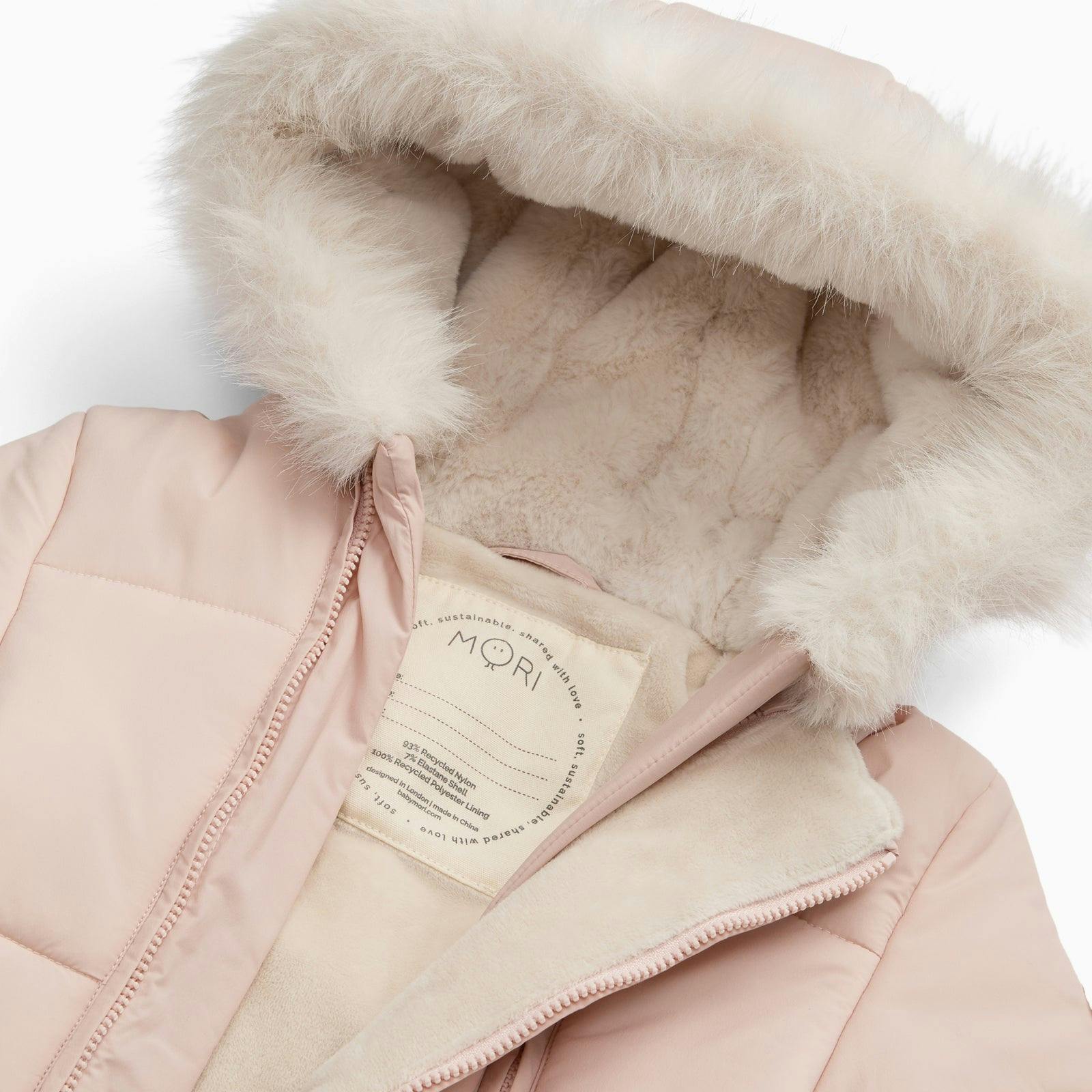 Water Repellent  Padded Snowsuit - Pink