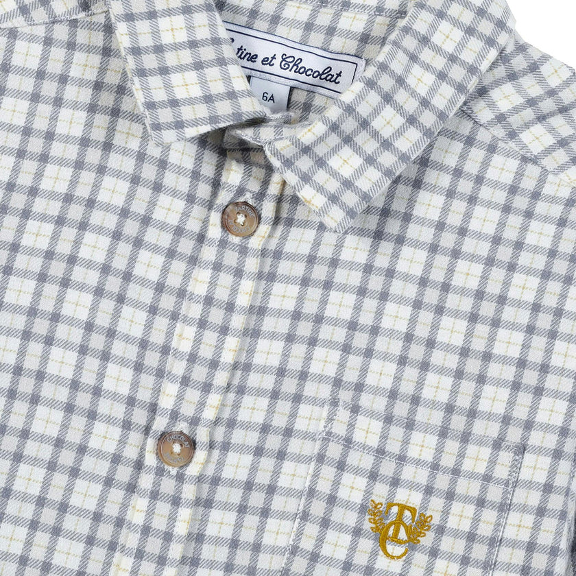 TARTINE ET CHOCOLAT Button-Down Plaid Shirt