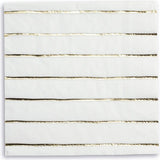 Gold Frenchie Striped Large Napkins