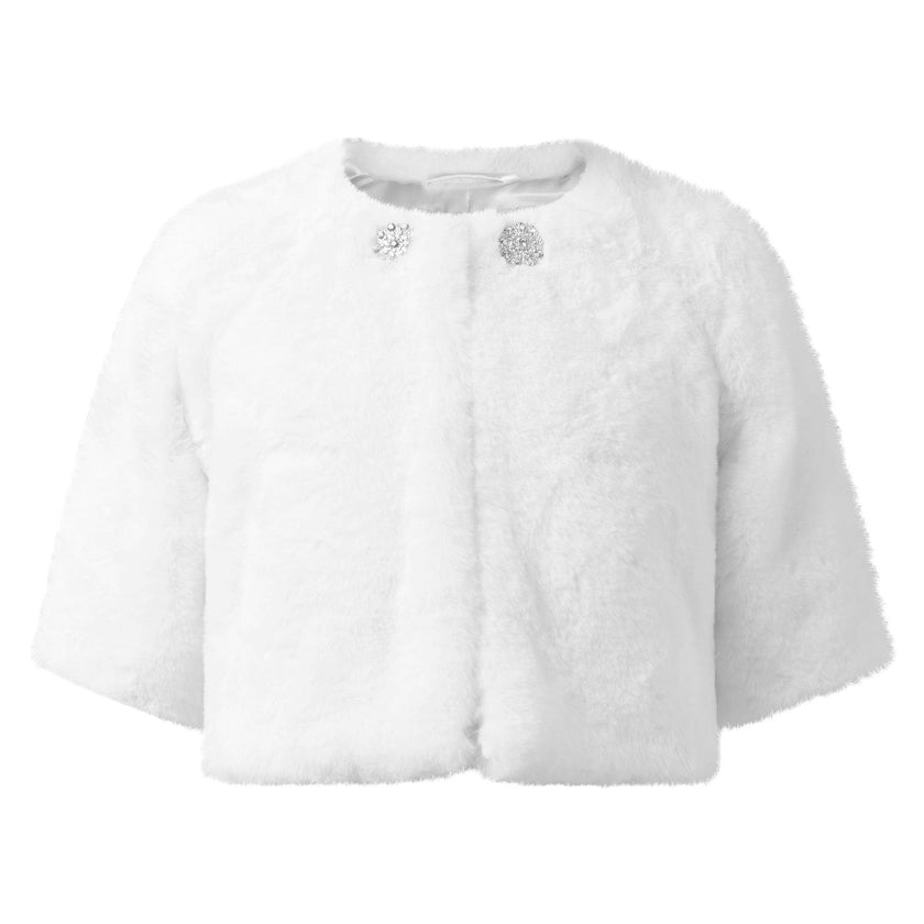 Diamonte Faux Fur Jacket
