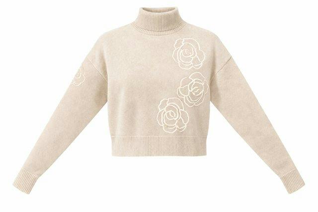 Cropped Knit Turtle Neck