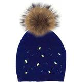 Rhinestone Embellished Hat (Snap On Pom Sold Separately)