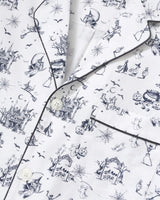 Women's Twill Pajama Set in Hallow's Eve Toile