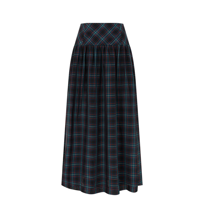 The Kate Midi Skirt - Jewel Tartan