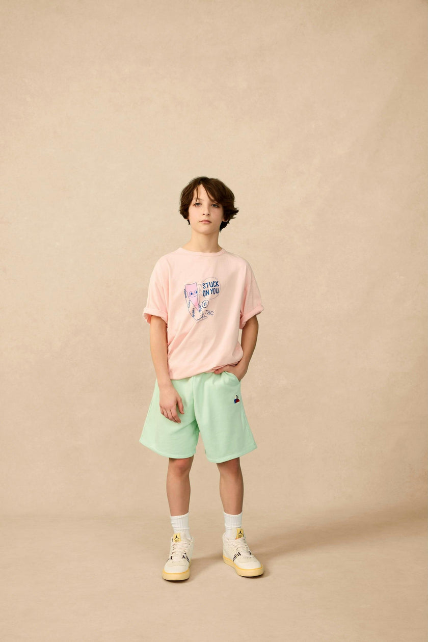 Organic Weekend Shorts in Frosty Jade