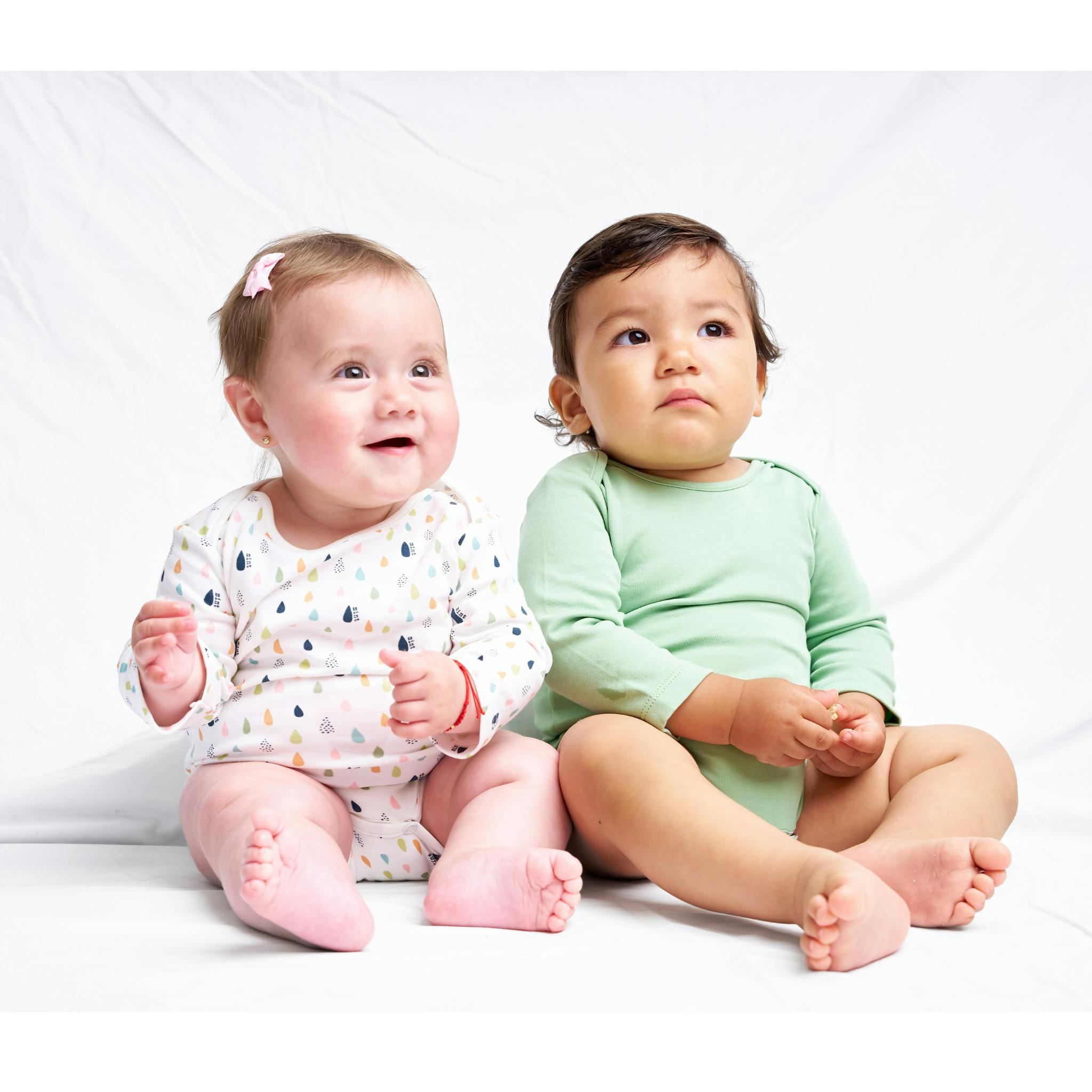 Tiny Drops Long sleeve bodysuit