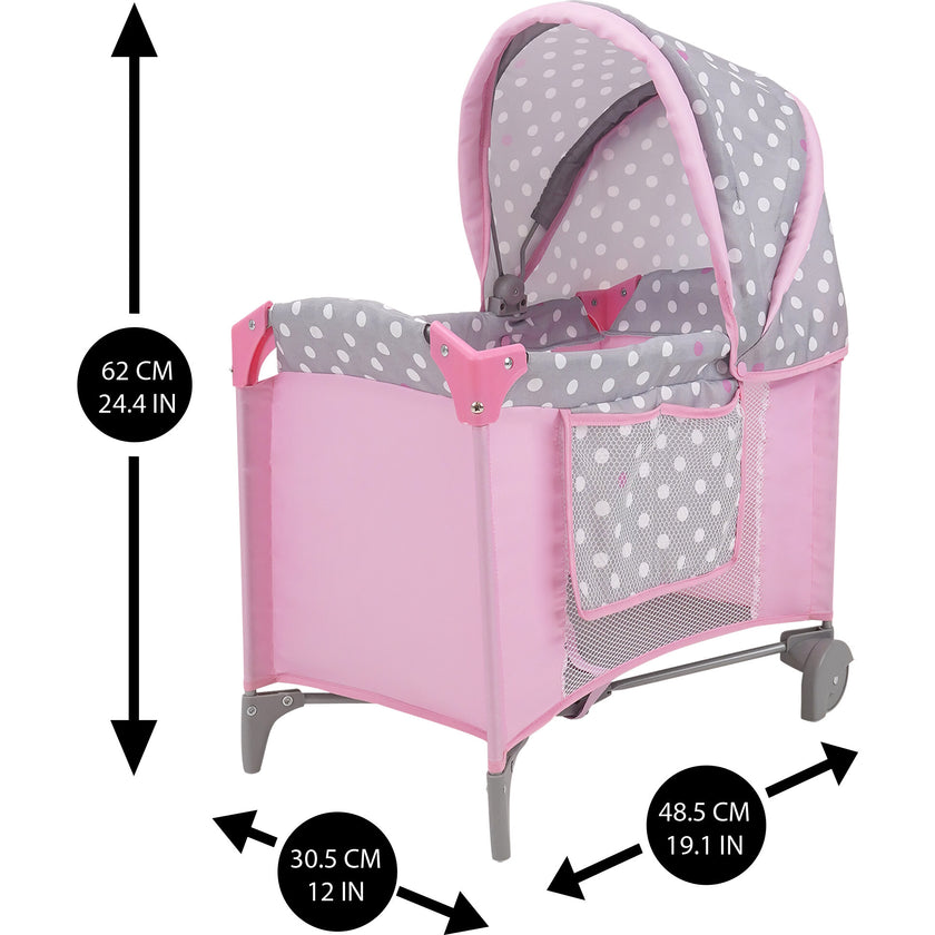 Cotton Candy Pink Doll Play Yard - Pink