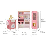 Teamson Kids Little Chef Savannah Wooden Play Kitchen With 21 Accessories
