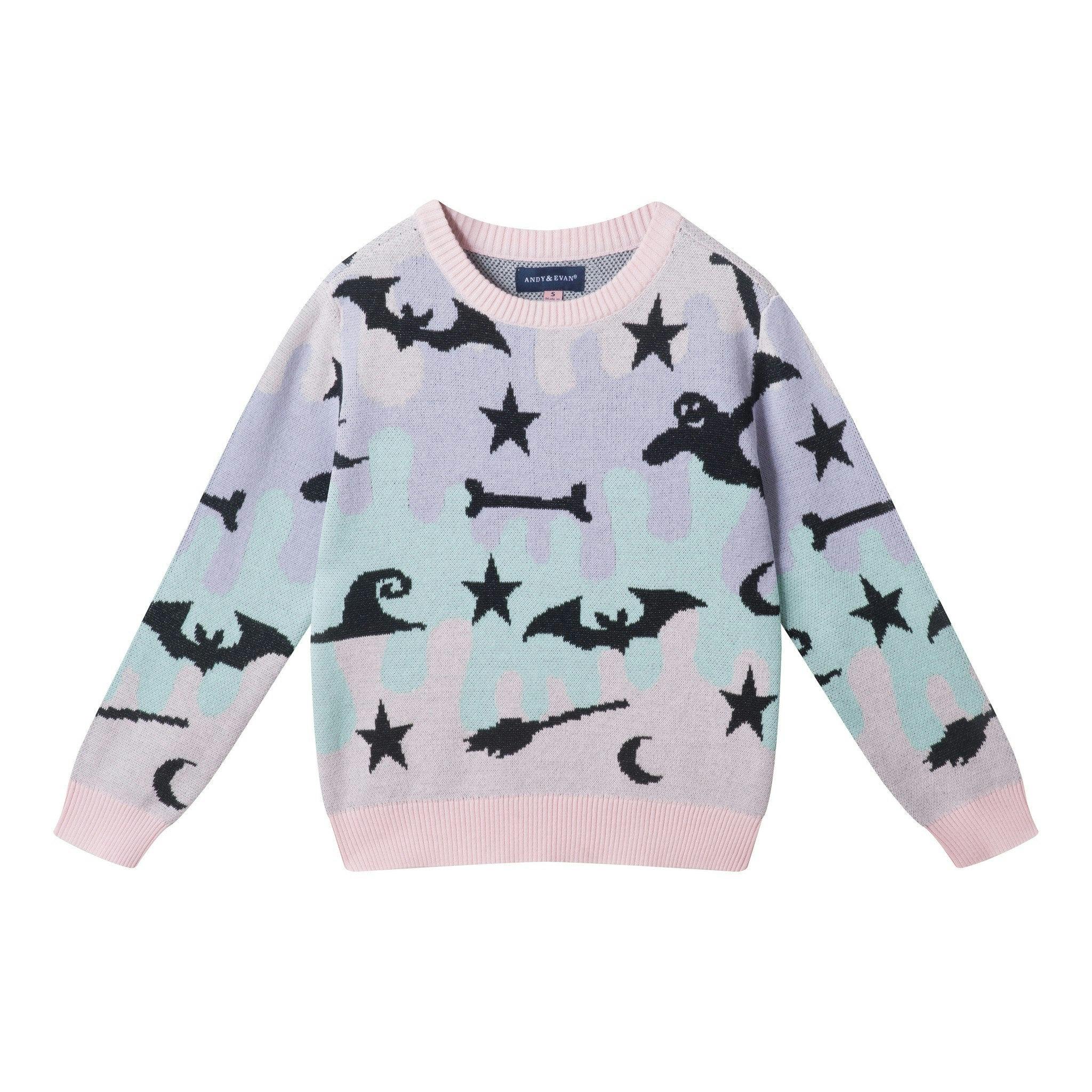 Girls Sweater & Tiered Skirt Set | Purple Halloween