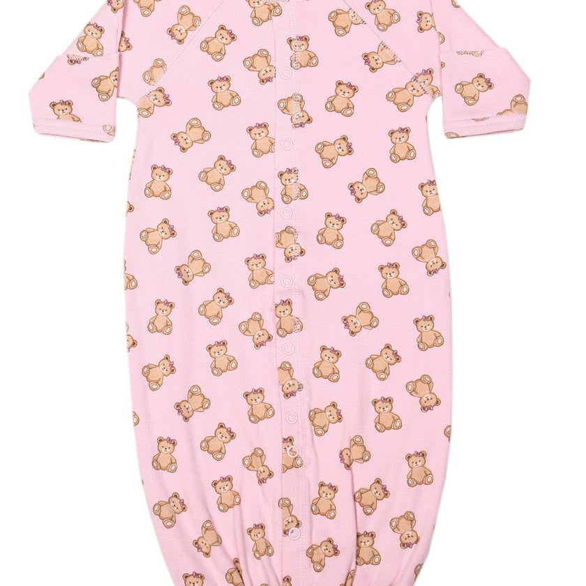 Baby Converter Gown - Bow Bears